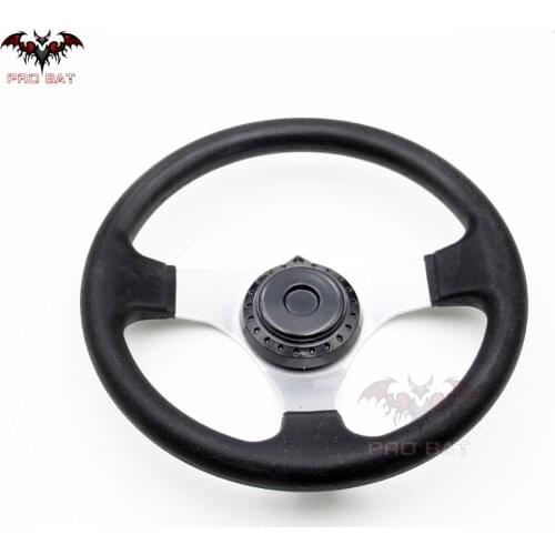 Race Go kart 300mm steering wheel 3 stud traditional Circle with cover for 150cc 250cc Quad Buggy Hammerhead Kandi JCL PRO BAT