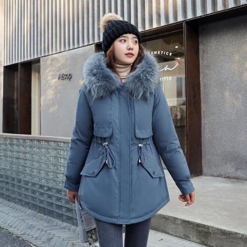 ISENMAL New Fashion Lady Winter Jacket Thick Warm Short Parkas Women Winter Coat Elegant Cotton Hooded Jackets Female Outwear