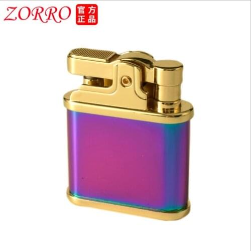Zorro kerosene pressure ignition personalized retro creative gasoline lighter business gift for men