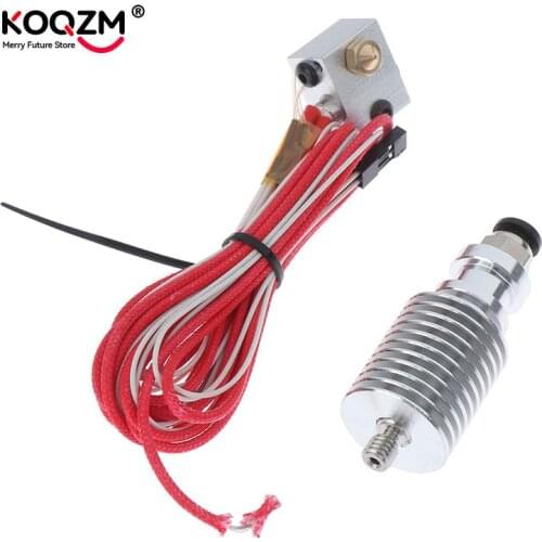 1pc V5 J-head Hotend Kit Silver 3D Printer Accessories Hot End 0.4mm/ 1.75mm For Anycubic I3 Mega 3D Printer Extruder