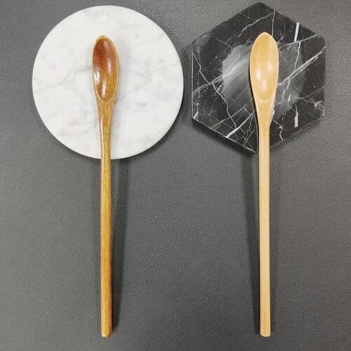 Wood Honey Scoop Spoon Long Handle Dipper Creative Jar Stirring Spoon Milk Coffee Juice Stirrer Wooden Spoon for Kitchen Cooking