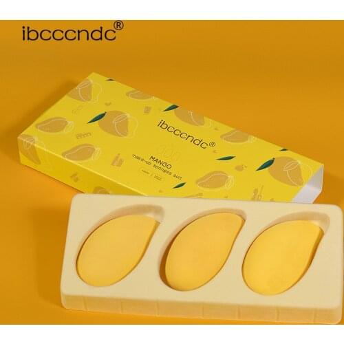 Makeup egg set Mango powder puff Fruit puff Foreign trade beauty egg set box Makeup egg set