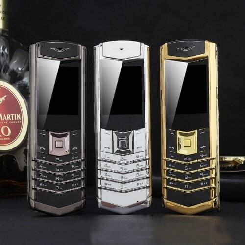Unlock MAFAM M6i Bar Luxury Bluetooth Dial Metal Body Leather Senior Mobile Phone Single Sim Super Signal 3800mah P429