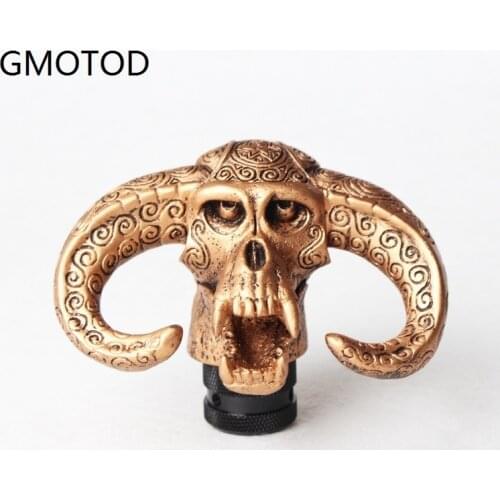 Car modification gear Bull head personality funny head hang gear lever gear shift knob