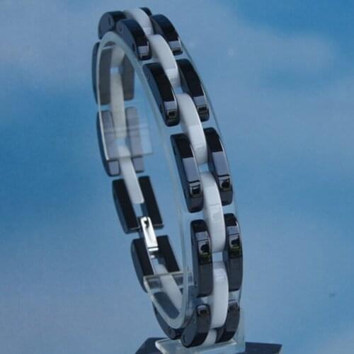 White & balck fashion design hi tech scratch proof ceramic braclet 4 color available bangles