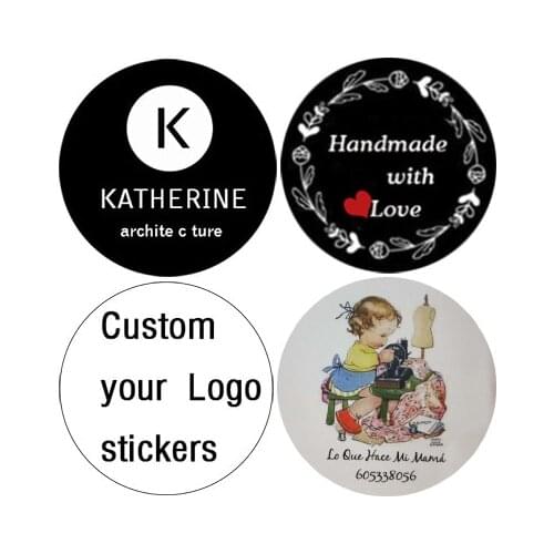 100 /piece personalized thank you black and white cute packaging labelmaterial consumable sealstickercustomstickerwedding sticke