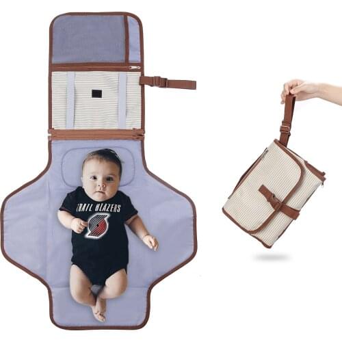 Portable Outdoor Waterproof Baby Diaper Changing Pad Foldable Nappy Mat Clutch Nappy Bag Diaper Changing Cover Pad