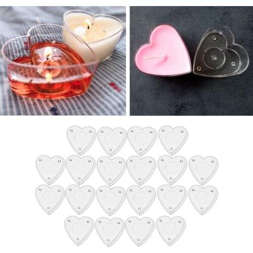 Clear Plastic Tealight Cup Heat-Resistant Tea Light Candle Holder Container Case