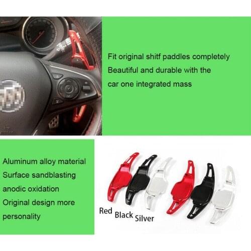 For Buick LaCrosse 16 Steering Wheel Shift Paddle Shifter Blade Extension Black