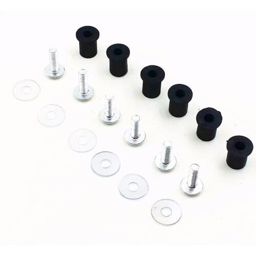 Silver Windscreen Windshield Wellnut Bolt For Yamaha Honda Kawasaki Suzuki CBR