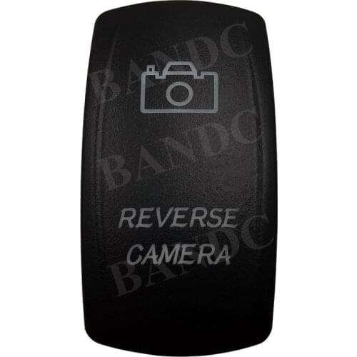 Cover Cap Only! REVERSE CAMERA Laser Etched Rocker Switch Backlit Cover Cap for Boat Truck ARB Caravan Switch,Car Accessories