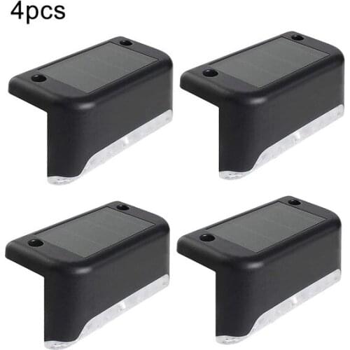 4PCS/SET Solar Energy Outdoor Stair Light Aisle Corridor Step Light Outdoor Balcony Courtyard Park Landscape Stair Solar Lights