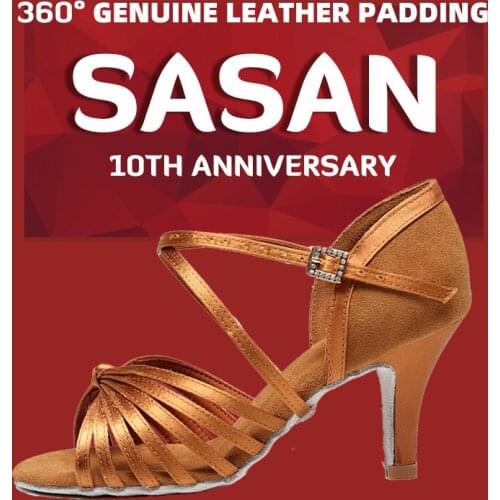 Genuine Leather Lady Latin Dance Shoes