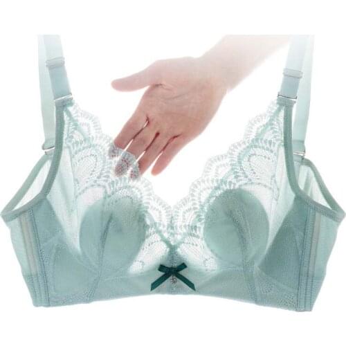 Sexy Lace Adjusted Straps Bra Women Lingerie Push Up Bras Plus Size Bra Wirefree Bralette Female Brassiere B C Cup