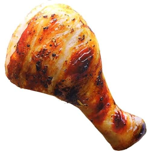 3D Simulation Fried Chicken Leg Pillow & Home Decorative Food Cushion & Vivid Plush Stuffed Toy 21.65Inch
