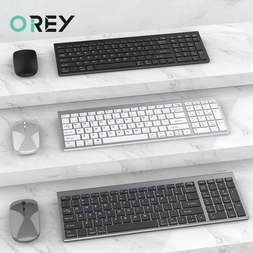 2.4G Bluetooth-compatible Wireless Keyboard Mouse Combo for Macbook Pro Laptop Tablet iPad PC Gamer Slient Gaming Keyboard Mouse