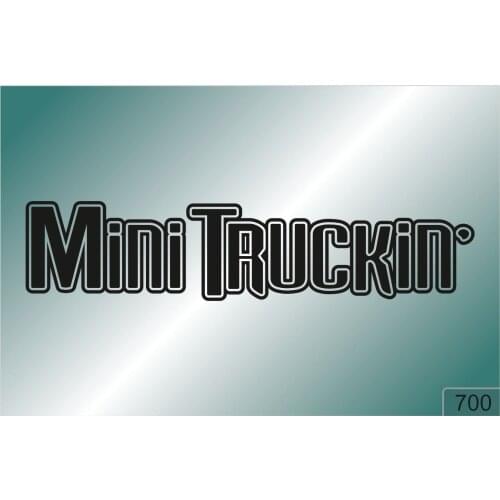For MINI TRUCKIN -2 pcs. stickers HIGH QUALITY DECALS different colors 700