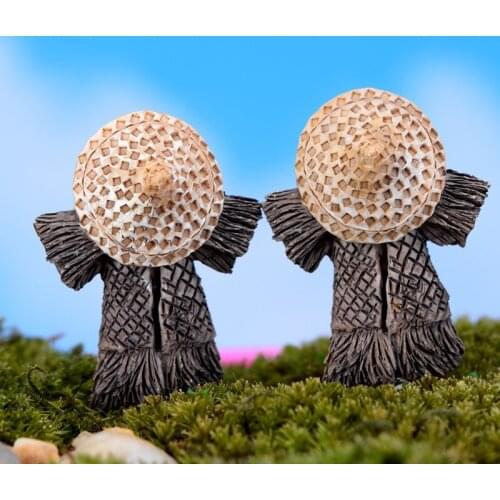 Animal Decorations for Miniature Horse Accessories Garden Home Figurine Figure Resin Mushroom Figurines Fairy Figures Miniatures