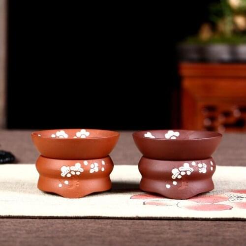 Clay baked flower plum blossom) filter hand-painted ceramic tea set parts the beverage gift tea set