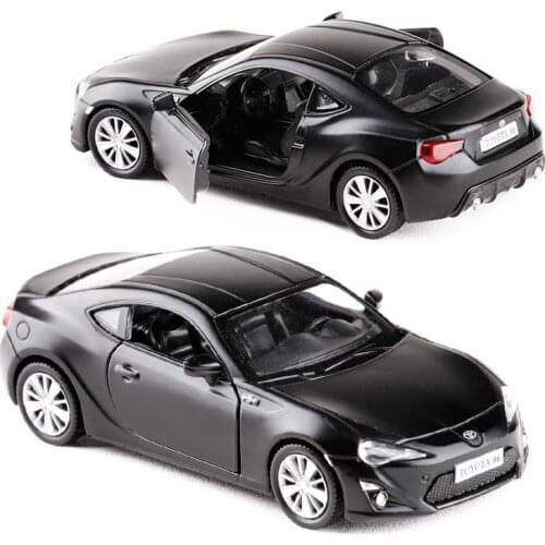 HOT SALE!1:36 high imitation alloy model car,Toyota GT86 pull back metal car toy,2 open door static model, free shipping
