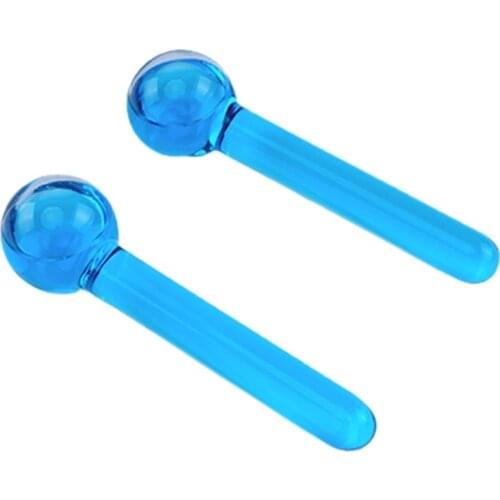 E7CF Ice Globes Massager Set for Puffiness Migraine Prevent Wrinkles Cold Stainless Steel Skin Care Handheld Facial Tool