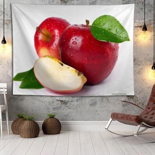 Fruit Apple Wall Hanging Tapestry Boho Decoration Home Decor Tapestries Custom Logo For Party Festival Gifts Wall Carpet