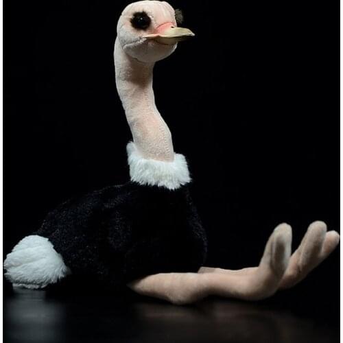 28cm High Realistic Ostrich Stuffed Animal Toy Real Life African Ostriches Birds Plush Toys Gifts For Kids Boys Girls