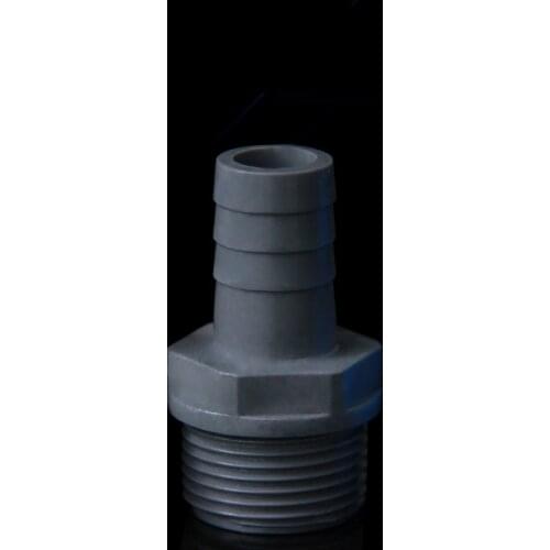 8mm 10mm 12mm 16mm OD Hose Barb x 1/2" 3/4" BSP Male Thread Gray PVC Tube Joint Pipe Fitting Coupler Adapter Water Connector
