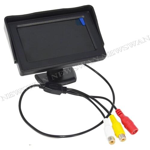 High Performance 4.3 Inch Desktop TFT LCD Monitor PAL/NTSC Monitor Display Reverse Camera Parking System for Car Rearview