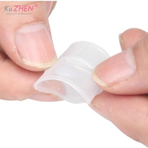 1Pair Silicone Ingrown Toenail Correction Tool Invisible Ingrown Toe Nail Treatment Elastic Straightening Clip Brace Foot Care