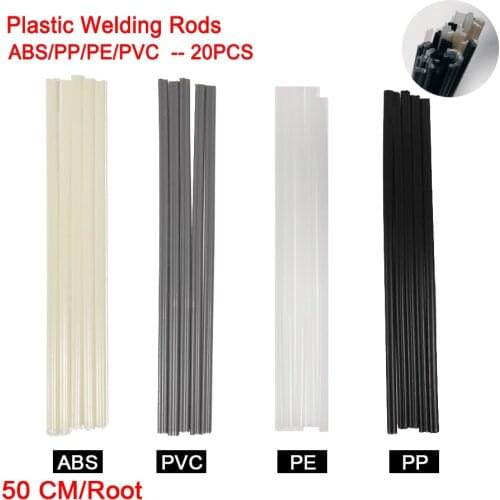 20 Pcs/Lot PP/ABS/PE/PVC Material Plastic Welding Rod Car/Pipe Sheet 50cm/ Root