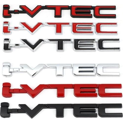 3D VTEC Logo Metal Emblem Badge Decals Car Sticker for Honda City cb400 i-VTEC vfr800 cb750 Civic Accord Odyssey Spirior CRV SUV