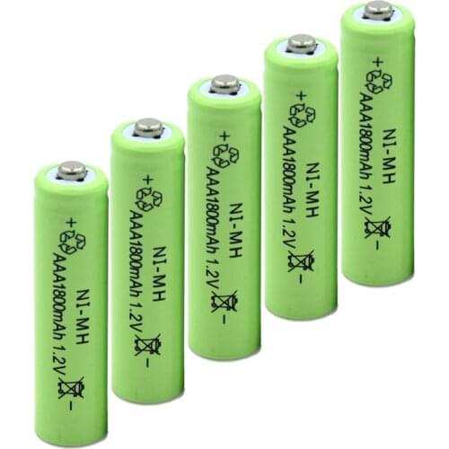 SKOANBE 4/6/8PCS AAA 1800mah NI-MH Rechargeable AA 1.5V Battery Flashlight Toy Watch MP3 Player Free Shipping