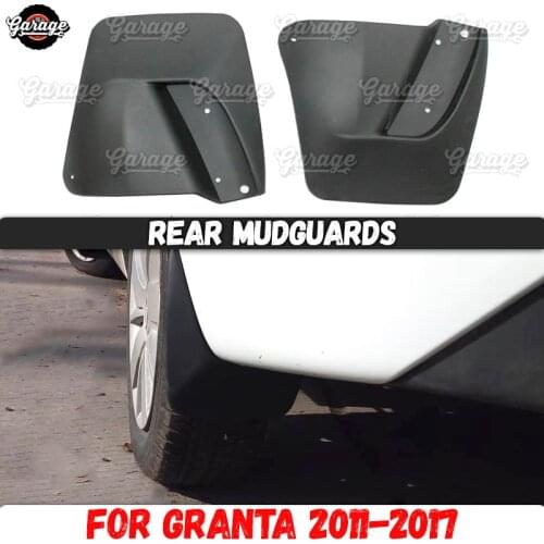 Mudguards of rear wheels for Lada Granta 2011-2017 broad form Rubber accessories protective anti splash car styling tuning