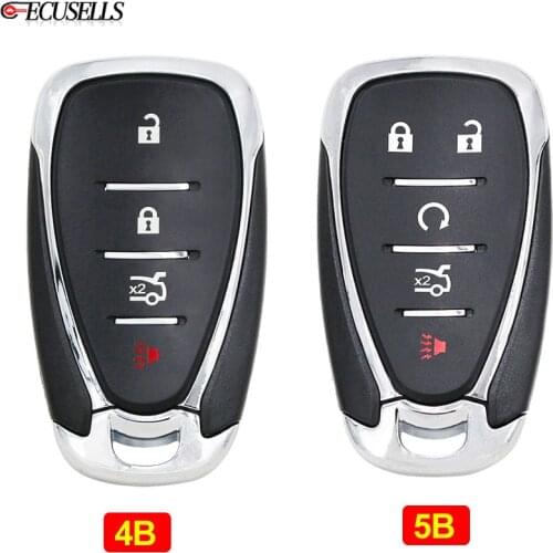 4/5 Button Remote Smart Control Car Key Shell Case Housing Cover for Chevrolet Malibu Cruze Spark Cmaro 2016 2017 2018