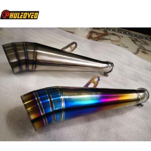 Titanium Alloy Z900RS Exhaust Muffler Slip-on Motorcycle Muffler Exhaust Pipe Escape Demper Leak Terminal for Z900RS Escape Moto