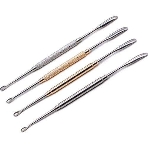 Stainless steel surgical instrument body odor, underarm odor curette