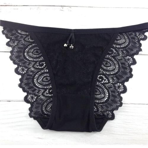 Jian Peng Sexy underwear Lady lace pattern transparent hip-lifting underwear women low waist seamless hip-wrapped triangles