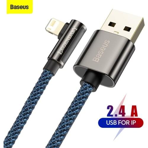 Baseus USB Cable 2.4A Fast Charging For iPhone X 7 8 For iPhone XR XS 12 SE 11 Pro Max Plus Cable Data Line