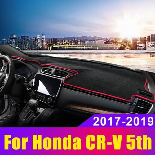 Car Dashboard Cover Mat Avoid Light Pad Instrument Platform Carpets For Honda CRV CR-V 5th RW 2017 2018 2019 2020 Accessories