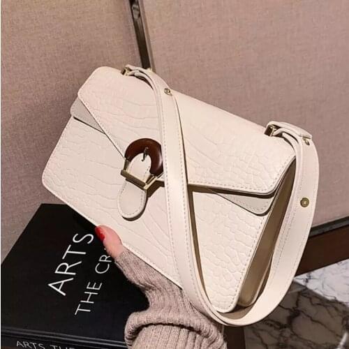 Crocodile pattern Square Armpit bag 2021 New Quality PU Leather Womens Designer Handbag High capacity Shoulder Messenger Bag