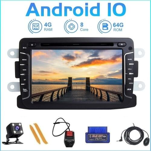 ZLTOOPAI Android10 For Renault Duster Dacia Logan Sandero Xray 2 Multimedia Player 7" IPS Touch Screen Auto Radio GPS Navigation
