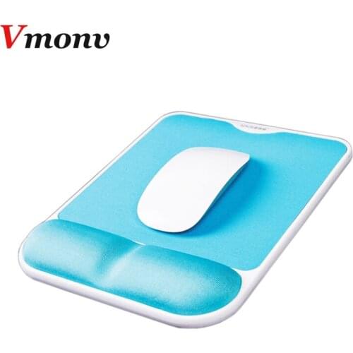 Soft Memory Sponge Mouse pad Ergonomic Mouse Pad Hard Panel Hand Wrist Support Healthy Gaming Mat for Game PC Computer Laptop