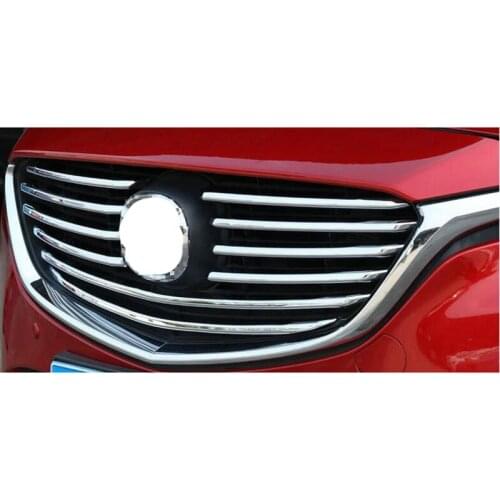 New ABS Chrome Front Grille Cover Trim For Mazdas 6 M6 Atenza 2017