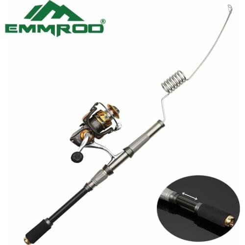 2016 NEW EMMROD Spinning Fishing Rod tackle Mini Ocean Boat Fishing Pole Combe Stainless steel holder