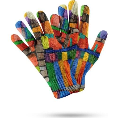 New Women Warm Knitted Full Finger Glove Women And Men Micro Soft Elasticity Fiber Golf Gloves Mobile Phone Smartphone Mitten