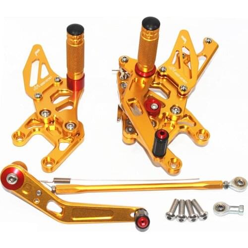 Pedals for honda cbr1000rr CNC Adjustable Footrests Foot Pegs Rider Rearset Footrest Foot Rest for CBR1000RR 2008 2009 2010 2011