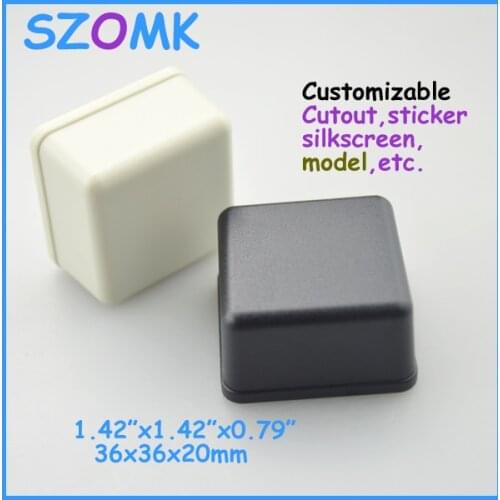 Szomk project box plastic case electronics (20 pcs) 36*36*20mm high quality abs plastic enclosure distrubition enclosure