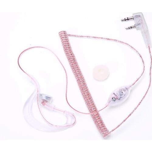 Transparent telescope headphone K plug for Kenwood Baofeng BF-UV5R,888S,Puxing,Quansheng,Wouxun etc walkie talkie
