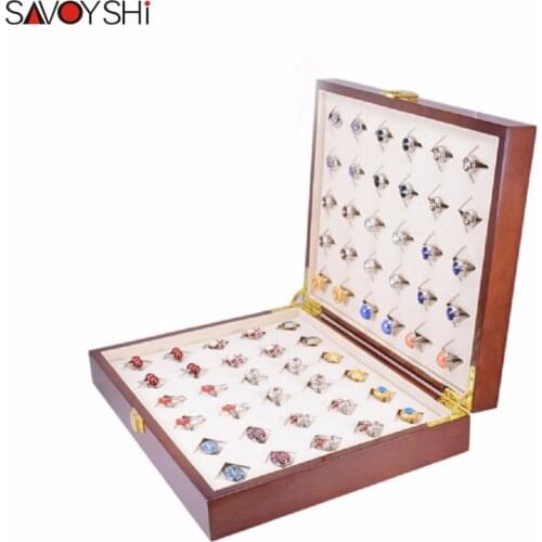 SAVOYSHI Brand 300*240*68mm 30pairs Capacity Luxury Cufflinks Box High Quality Painted Wooden Box Authentic Jewelry gift Boxes